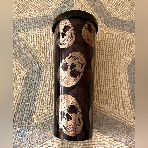 Black and silver skull tumbler - Picture 1 of 5